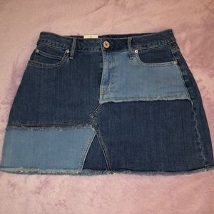 💕NEW Color Block Jean Skirt